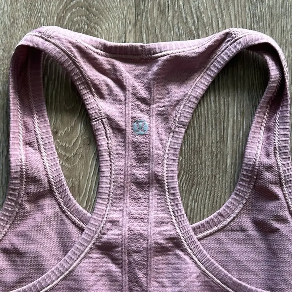 Lululemon Swiftly Tech Racerback Tank Top‎ Lilac Quartz Size 8 Lightweight
